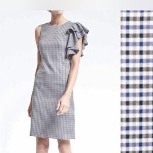 NWT Banana Republic checkered mini dress
